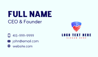 Patriotic Flag Shield Business Card Image Preview