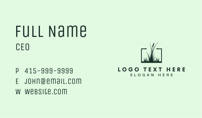 Gardening Grass Lawn Business Card Image Preview