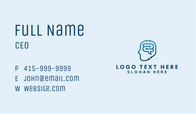 Artificial Brain Technology Business Card Image Preview