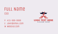 Mustache Barber Shears Business Card Image Preview