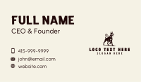 Doberman Dog Leash Business Card Image Preview