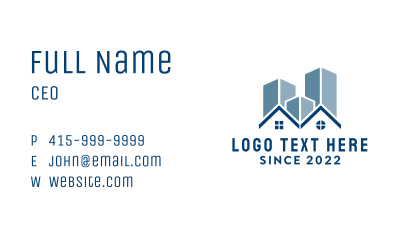 Property House Construction Business Card