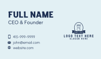 Blue Bowling Emblem  Business Card Image Preview