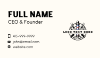 Barber Pole Razor Business Card Image Preview