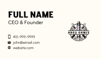 Barber Pole Razor Business Card Image Preview