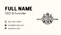 Barber Pole Razor Business Card Image Preview