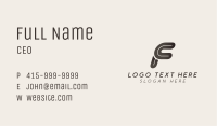 Business Professional Company Letter F Business Card | BrandCrowd ...