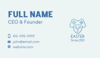 Blue Humanoid Gamer Business Card Image Preview