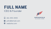 American Wing Flag Business Card Image Preview