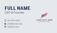 American Wing Flag Business Card Design