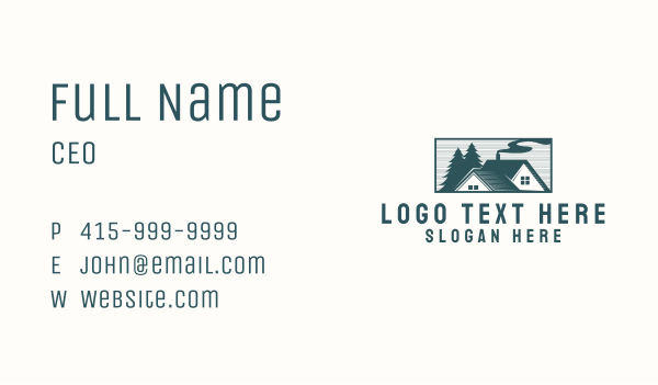 House Roof Forest Business Card Design Image Preview