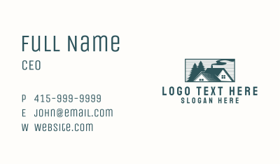 House Roof Forest Business Card Image Preview