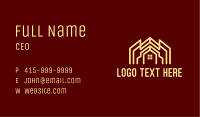 Home Structure Property  Business Card Image Preview