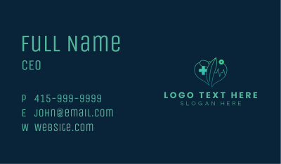 Organic Heart Medicine Business Card Image Preview