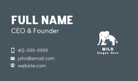 Elephant Wild Safari Business Card Image Preview