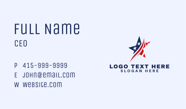 Star Nation America Business Card Design Image Preview