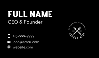 Black & White Food Fork Business Card Image Preview