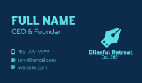 Blue Pen USB Business Card Image Preview