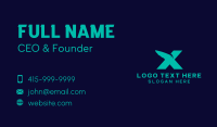 Eagle Letter X Business Card Preview