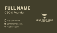 Wild Bull Horn Business Card Preview