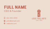 Rose Floral Candle  Business Card Image Preview