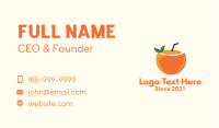 Coconut Orange Juice  Business Card Image Preview