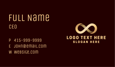 Luxury Infinity Business Business Card