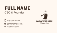 Coffee Bean Hot Cup Mug Business Card Image Preview