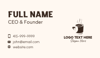 Coffee Bean Hot Cup Mug Business Card Image Preview