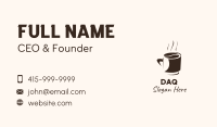 Coffee Bean Hot Cup Mug Business Card Image Preview