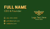 Military Bird Badge Business Card Preview