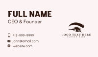Beauty Feminine Eye Business Card Design