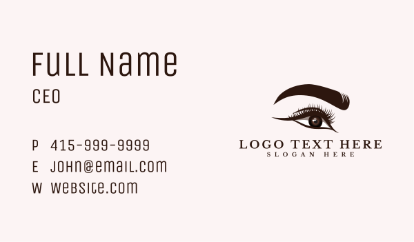 Beauty Feminine Eye Business Card Design Image Preview