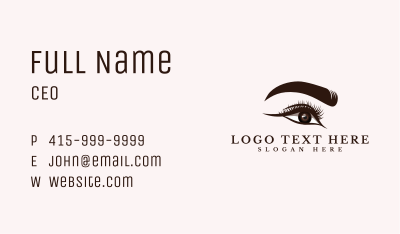 Beauty Feminine Eye Business Card Image Preview