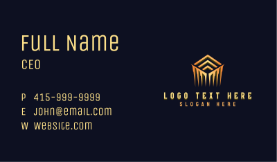 Luxury Cube Tech Business Card Image Preview