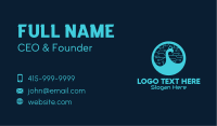Cyber Tech Peacock  Business Card Image Preview