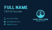 Cyber Tech Peacock  Business Card Preview