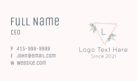 Flower Emblem Lettermark Business Card Image Preview