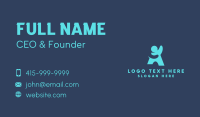 Generic Blue Person Business Card Image Preview