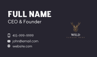 Wildlife Deer Antler  Business Card Image Preview
