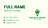 Cannabis Light Bulb  Business Card Image Preview