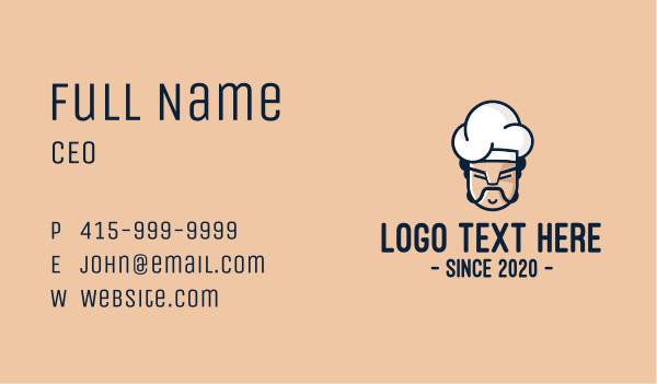 Angry Chef Face  Business Card Design Image Preview