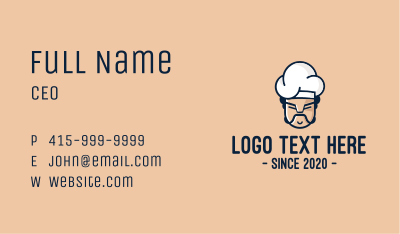 Angry Chef Face  Business Card Image Preview
