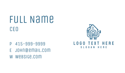 House Plumbing Handyman Business Card Image Preview