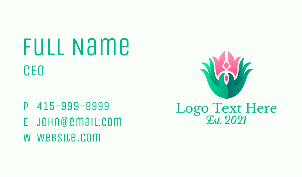 Gradient Lotus Organization Business Card Design Image Preview