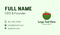 Sliced Watermelon Drink Business Card Design