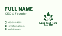 Green Leaf Armchair Business Card Preview