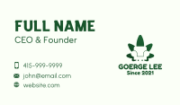 Green Leaf Armchair Business Card Image Preview