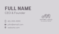 Brand Boutique Letter M Business Card Image Preview
