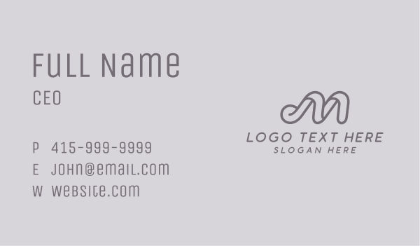 Brand Boutique Letter M Business Card Design Image Preview